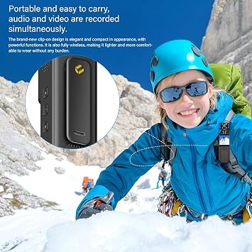 4K Body Camera Video Small Wearable Body Portable 180 Degree Rotatable Lens Sport Action Outdoor Video Recorder Riding Recorder