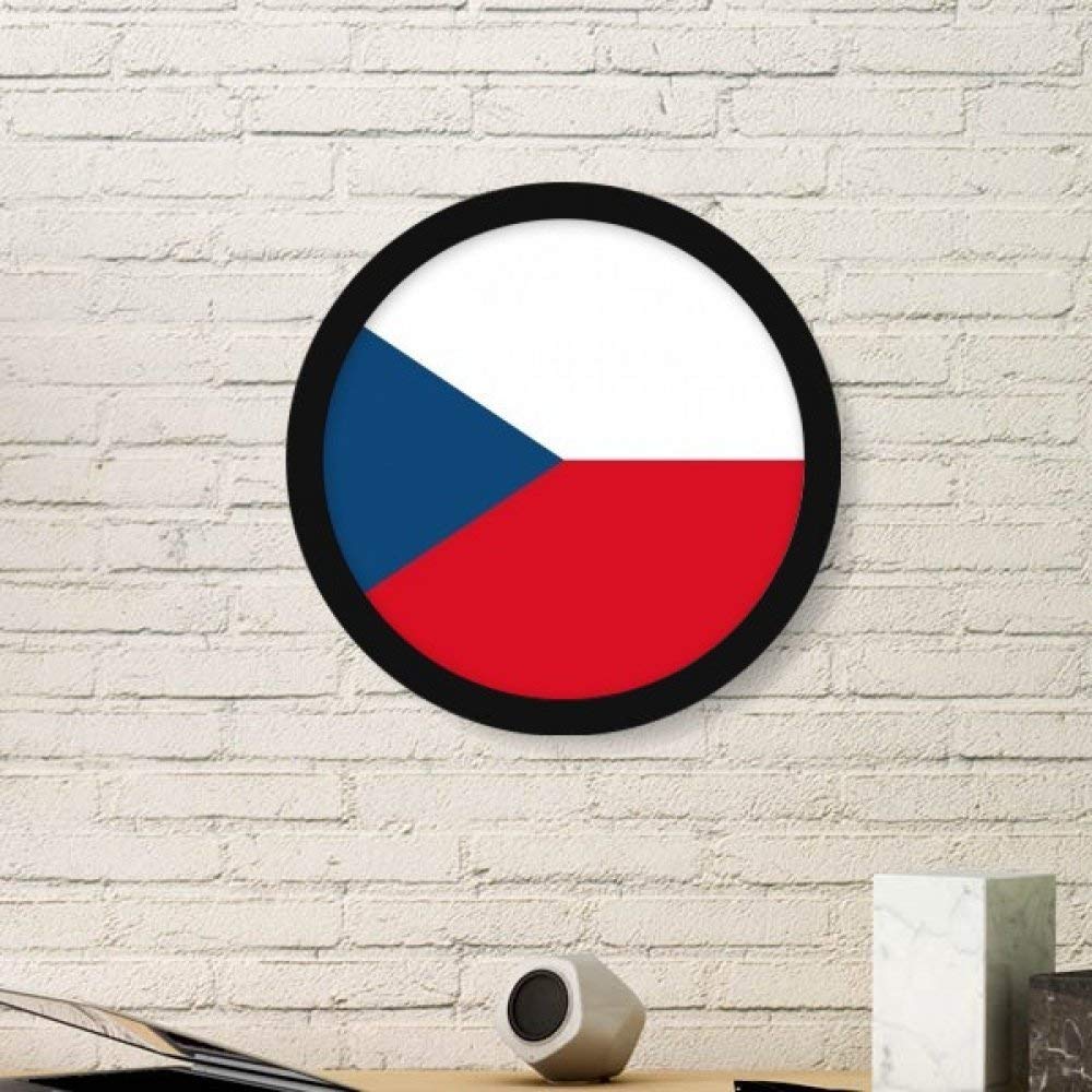 Drapeau République tchèque cadre photo rond idée cadeau souvenir Europe