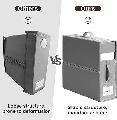 Miniatura 2 de DIMJ Organizadores de sábanas y almacenamiento, paquete de 6, organizador de almacenamiento de sábanas plegables para armario de lino, organizadores