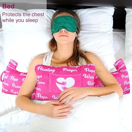 Miniatura 4 de Almohada de mastectomía  Almohada poscirugía, regalos de cáncer de mama para mujeres después de la cirugía almohada para reducción de senos