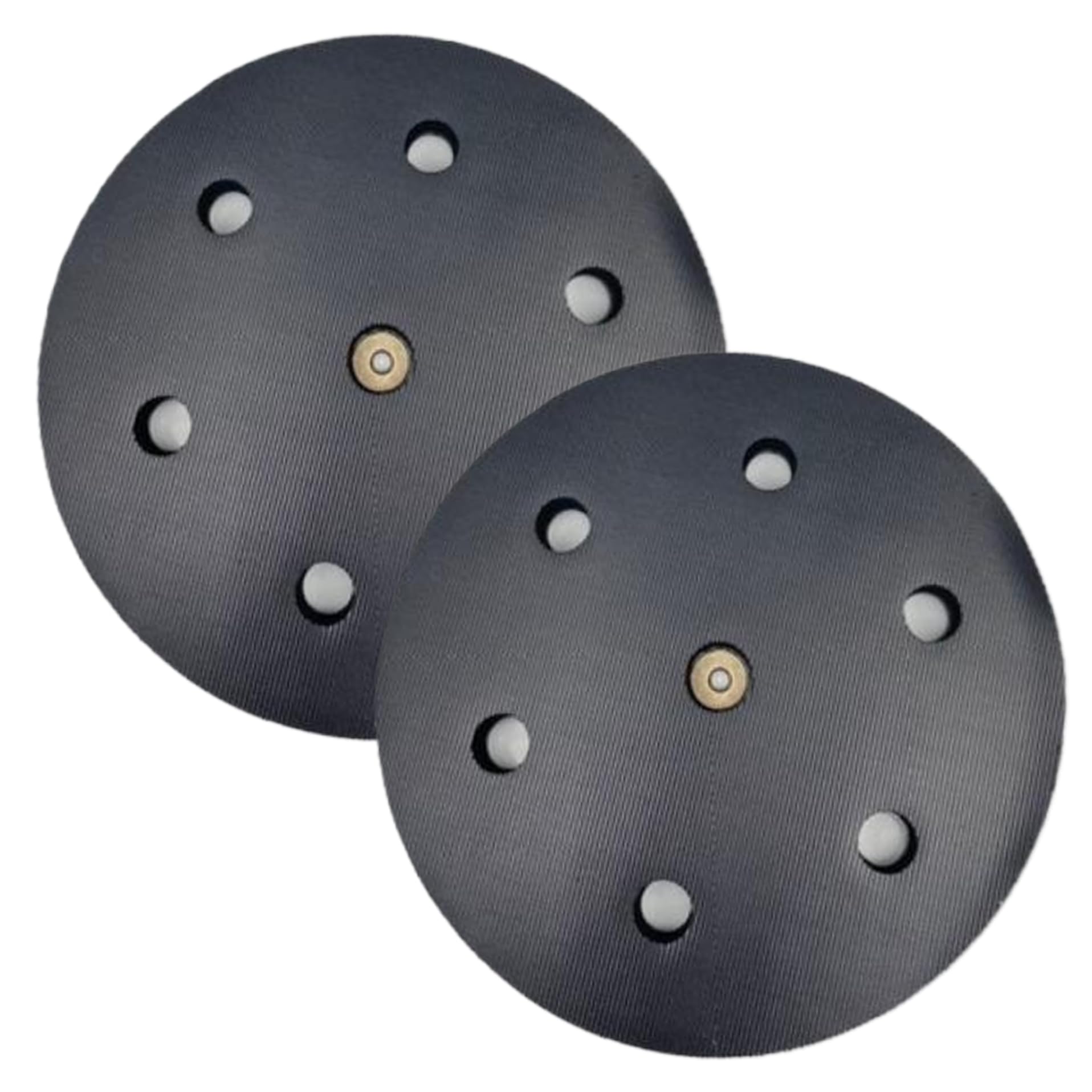 Disco de lijado de 9 pulgadas, 2 piezas de papel de lija de gancho y bucle con 6 orificios, almohadilla de respaldo de ajuste ancho para lijadoras orbitales y rotativas, almohadillas de lija para ..