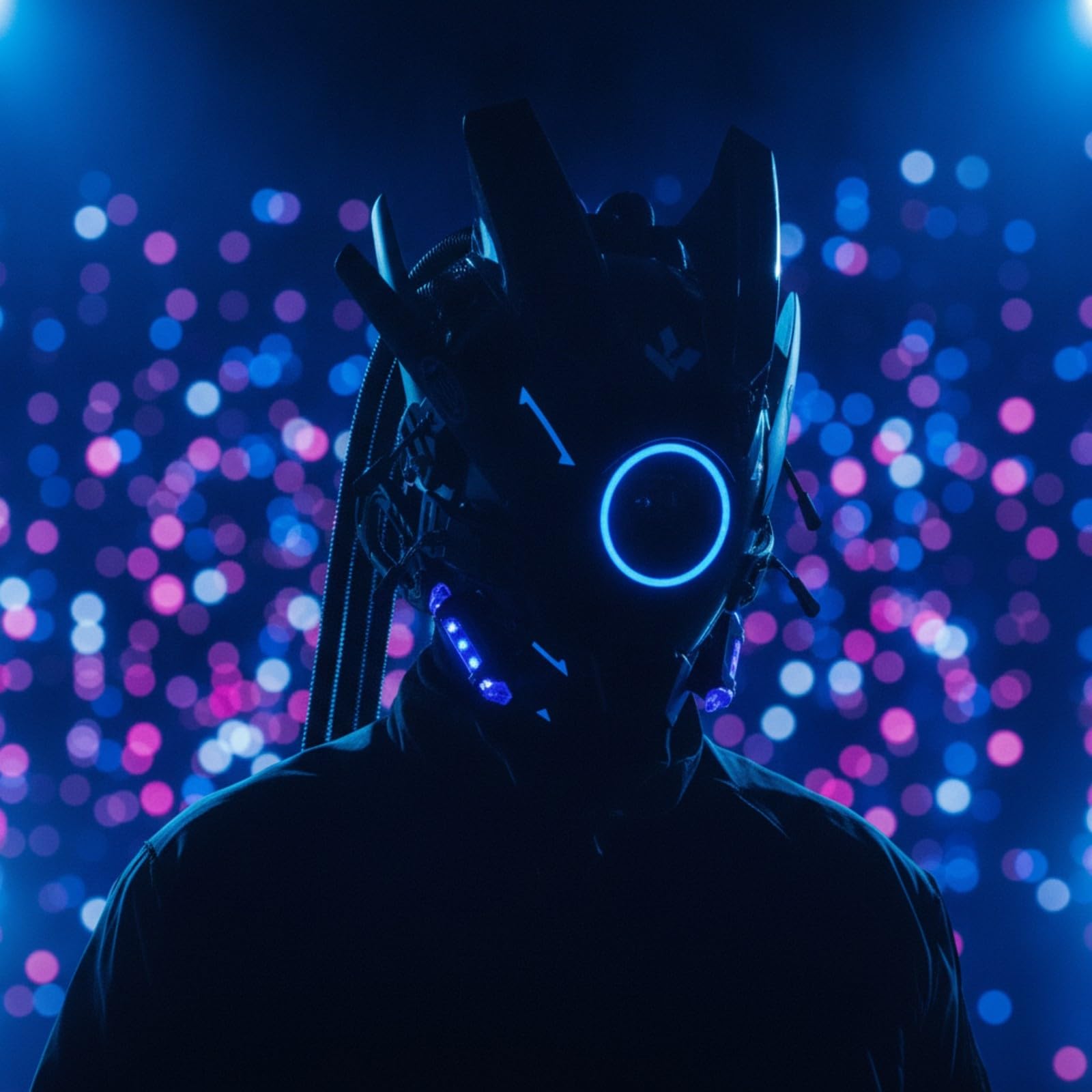 Glänzend Vollgesichtsmaske, Runder