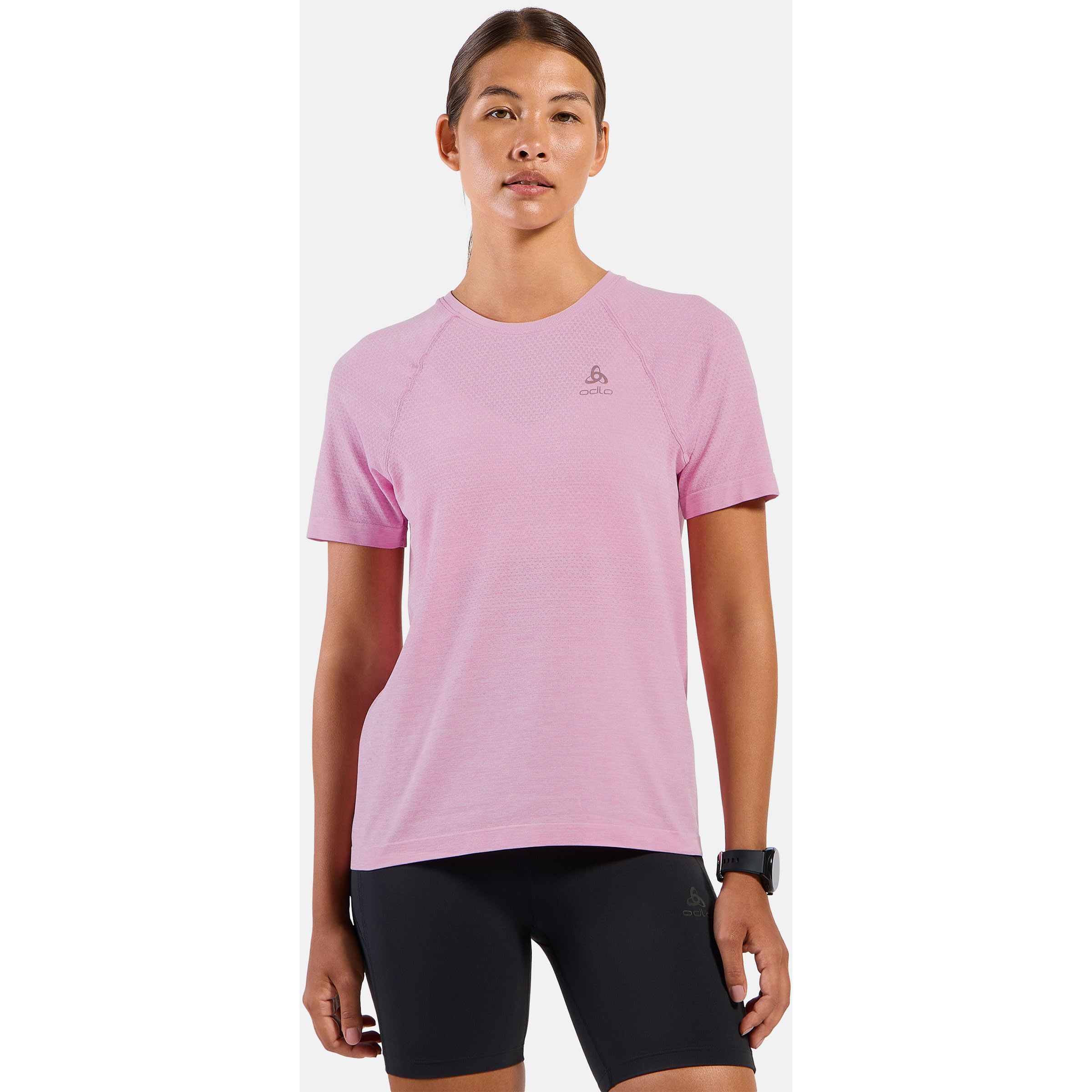 Odlo Essential Seamless koszulka do biegania damska różowa - Hyper pink L