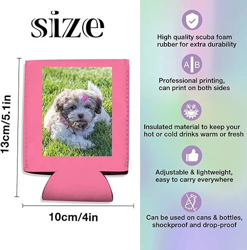 Miniatura 4 de Enfriadores de latas personalizados con aislamiento a granel, funda de cerveza plegable, soporte para botellas de bebidas, logotipo, boda, fiesta de