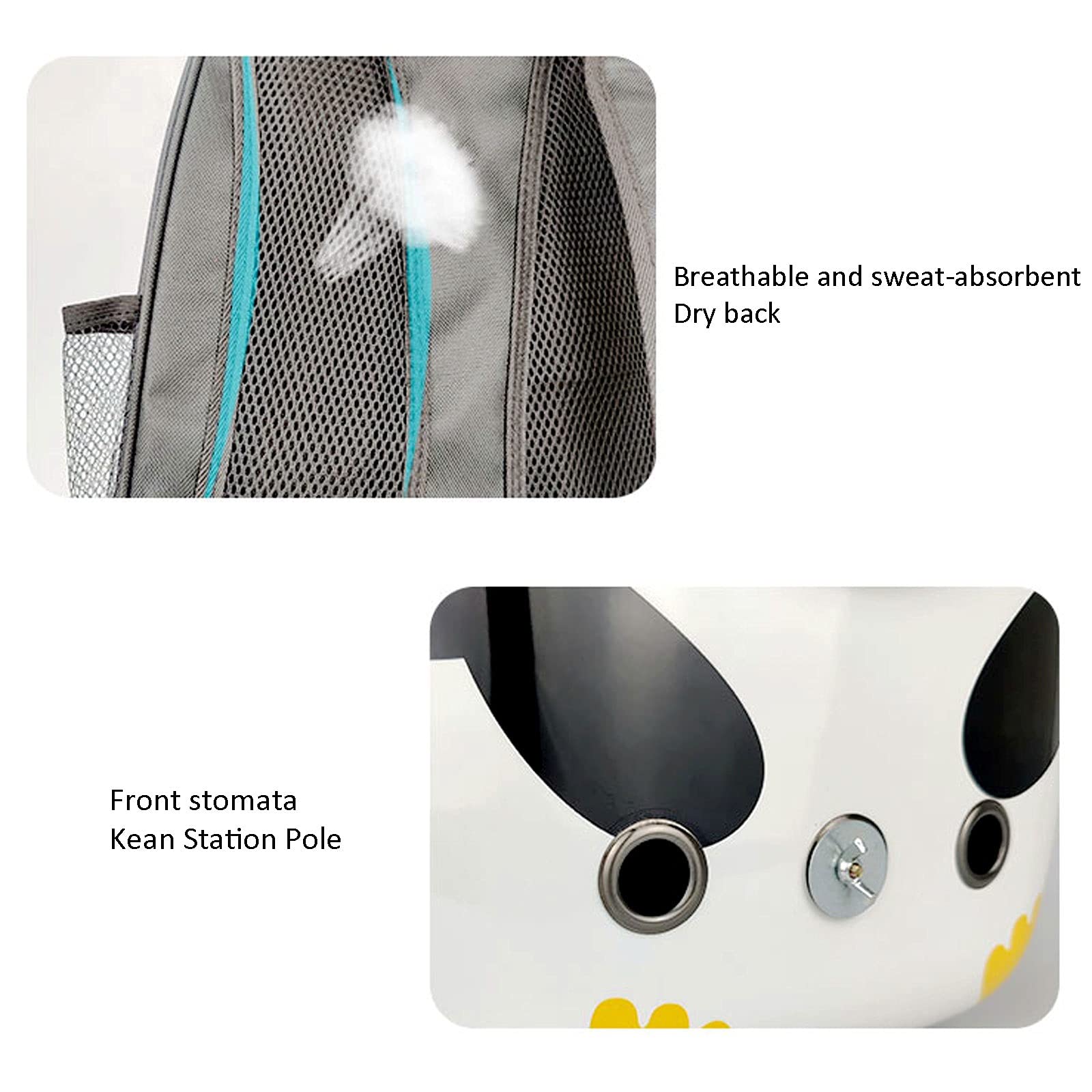 Zaino per animali domestici con ruote, design a capsula spaziale, finestra panoramica trasparente, resistente e confortevole per gatti, ideale per viaggi e avventure