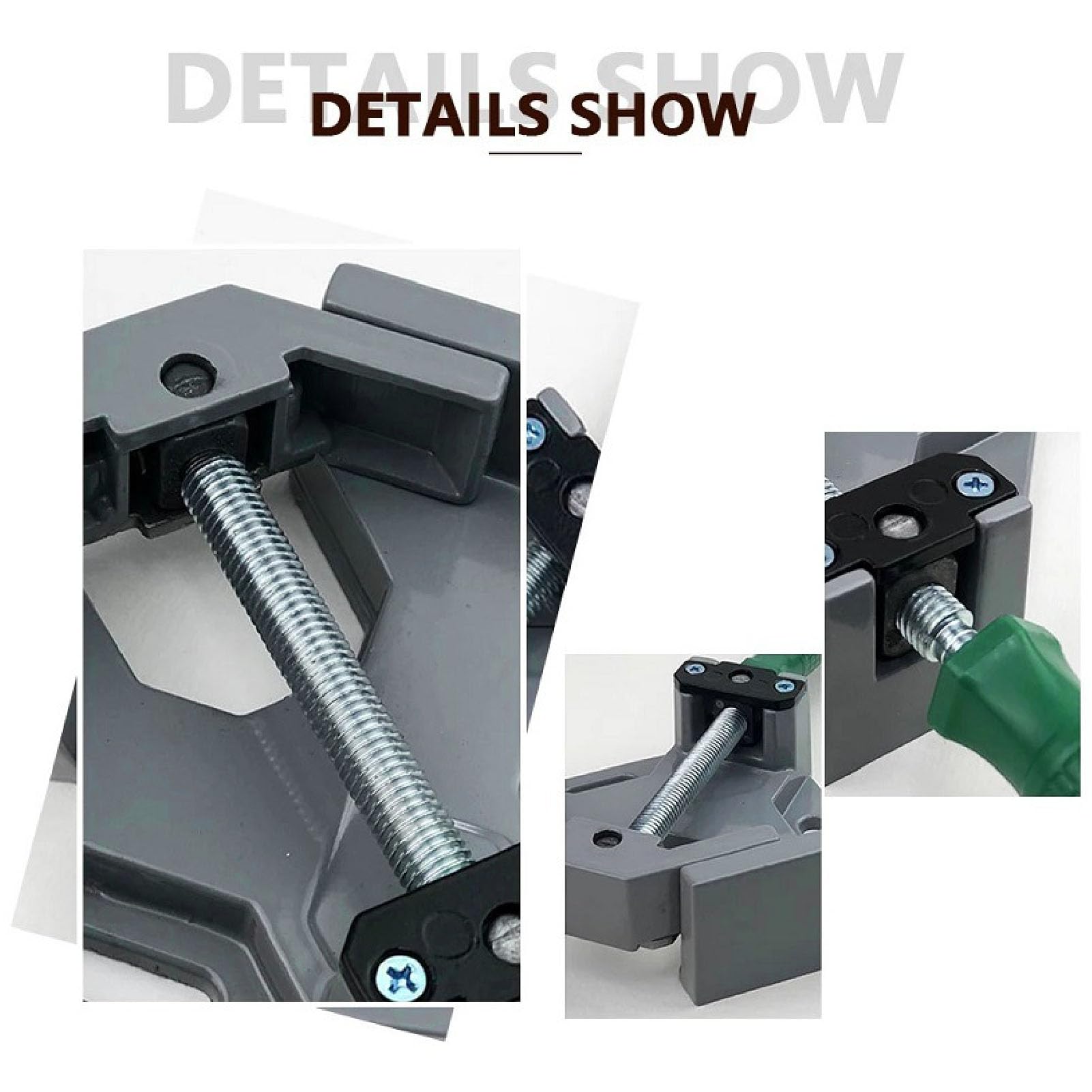 Right Angle Clamp Aluminum Alloy 90 Degree Corner Clamp for Woodworking Welding Glass Fixing