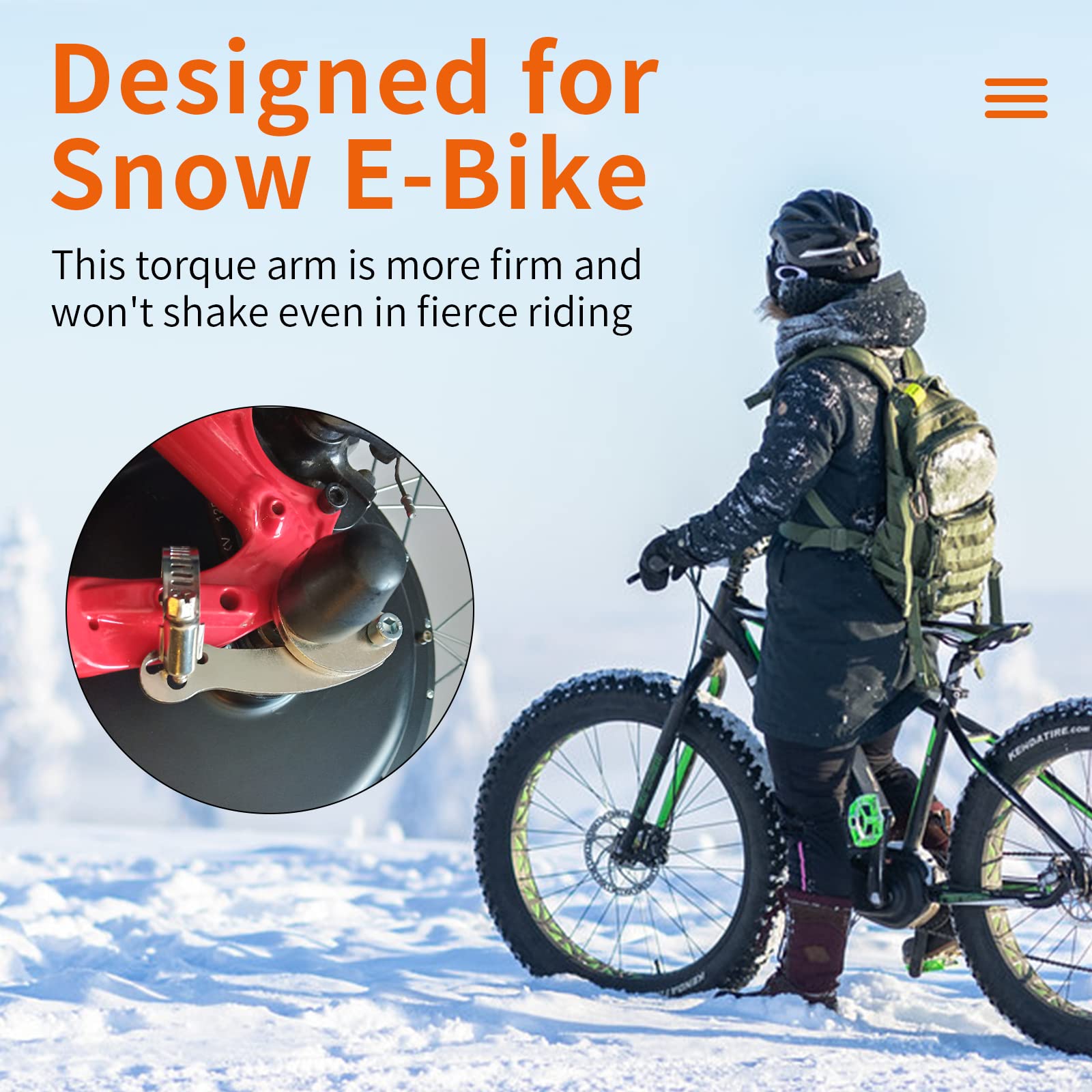 Universal Torque Arm For Electric Bicycle E-Bike Bike Front