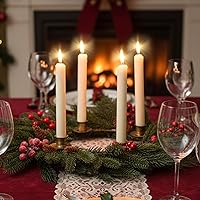 Vista 2 de 6 piezas de corona de Adviento de Navidad, candelabros de Adviento para coronas, anillos de bronce, candelabros de hierro forjado, candelabro