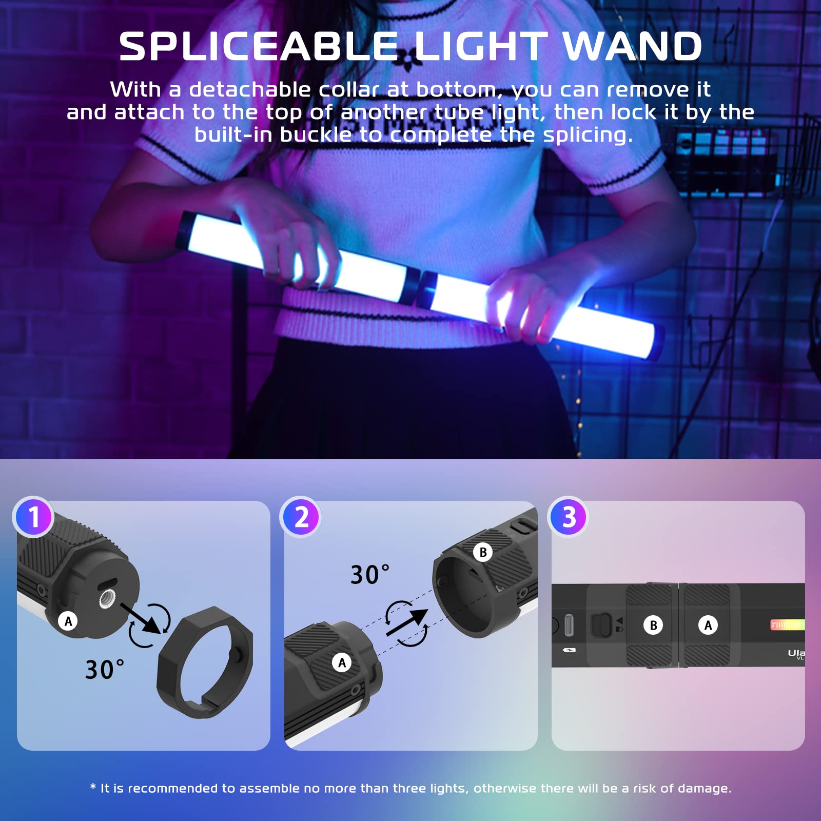 VIJIM Ulanzi ビデオバーライト 2本セット VL110