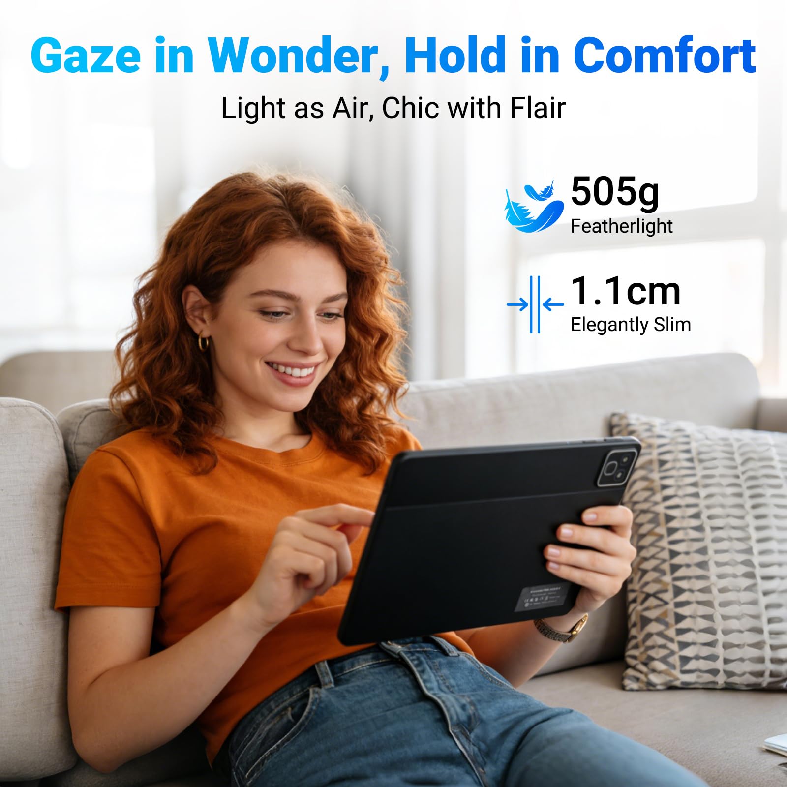 Tableta Android 16, 30GB + 128GB (ampliable a 1 TB), tableta de 11 pulgadas con Bluetooth 5.3, WiFi 6, cámara dual, 5 núcleos, 5 MP + 8 MP, 7800 mAh, tabletas con modo teclado, luces arcoíris(negro)