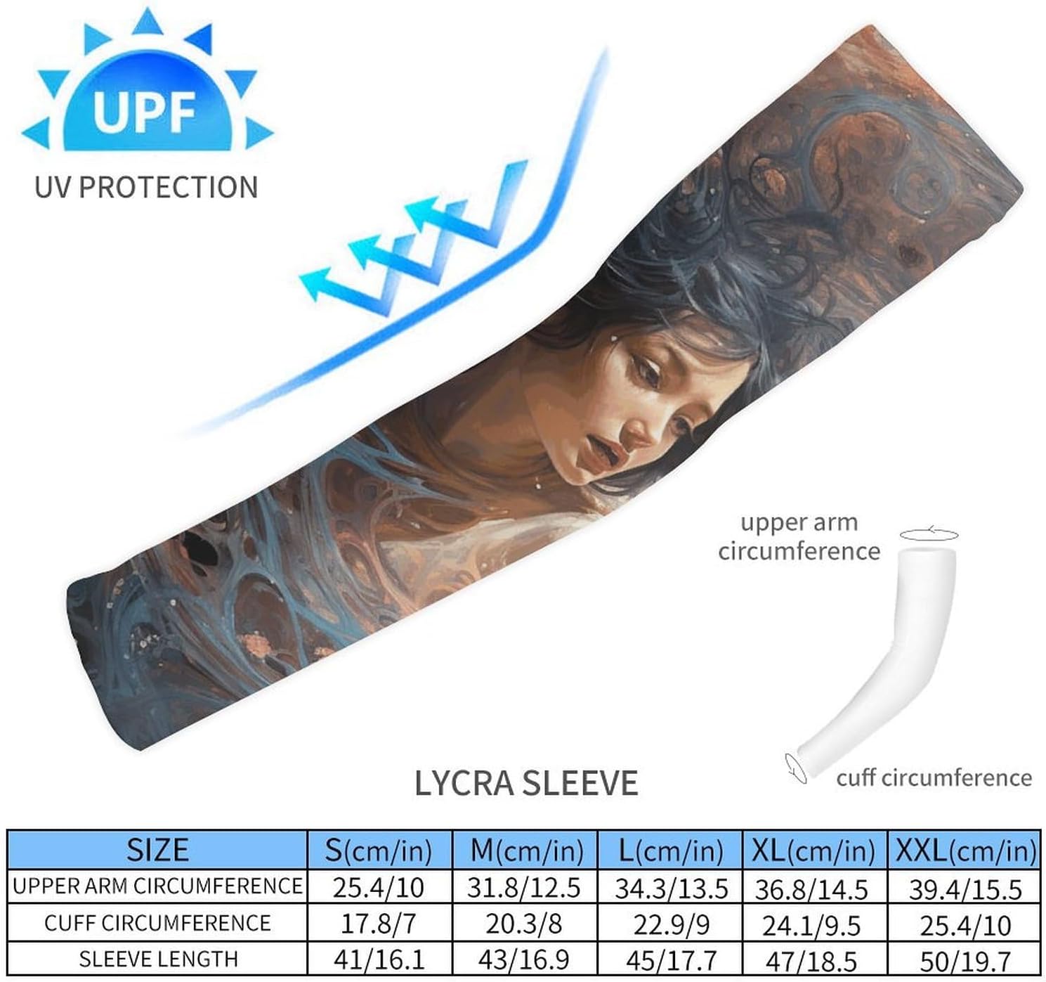 UV Sun Protection Cooling Arm Sleeves XX-Large (xx_l), Compression, Soft | Black Hole in Space Arm Covers for Sport, Breathable, Tattoo Cover Up, Portable Arm Brace for Women Men