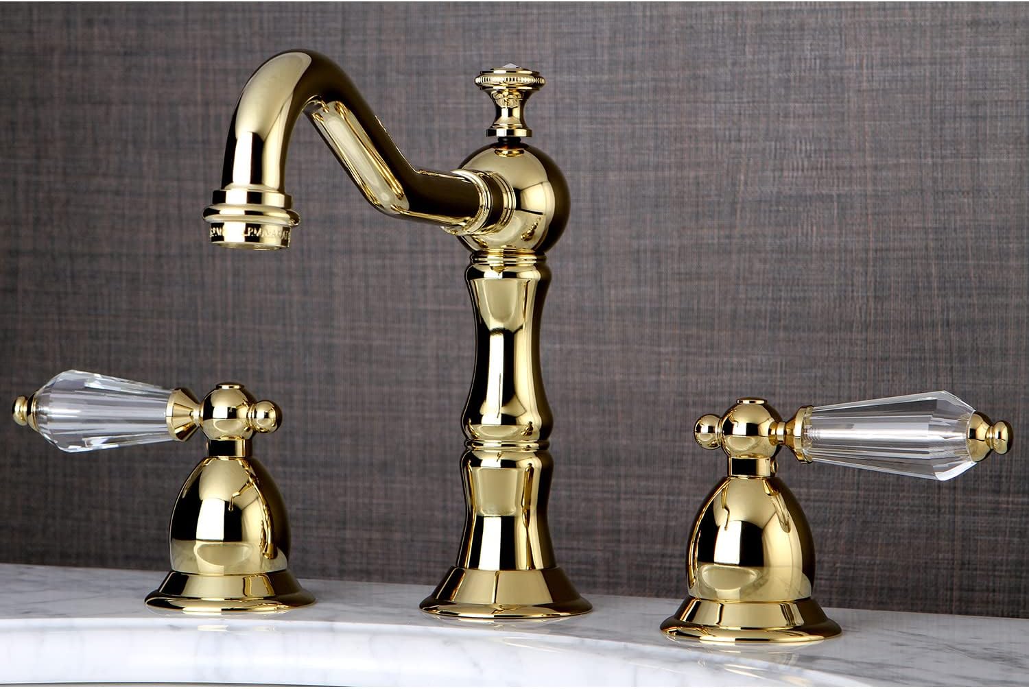 Kingston Brass KS1978WLL Widespread Lavatory Faucet with Brass Pop-Up, 7-1/2" in Spout Reach, Brushed Nickel