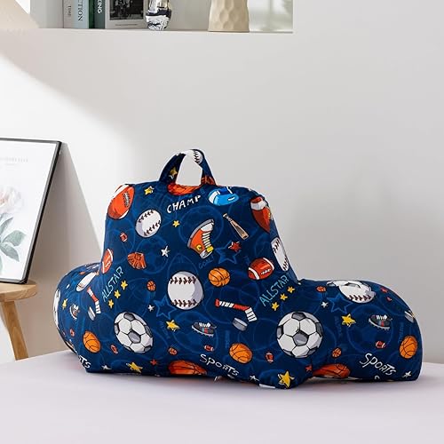 Vista 28 de A Nice Night Almohada de descanso para la espalda de los niños para leer y ver la televisión, almohada de descanso para descansar con cómodo apoyo