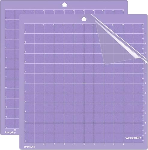 Alfombra de corte Silhouette Stronggrip de 12 x 12 pulgadas para Silhouette Cameo 4321 paquete de 2 alfombrillas de corte para Silhouette Cameo