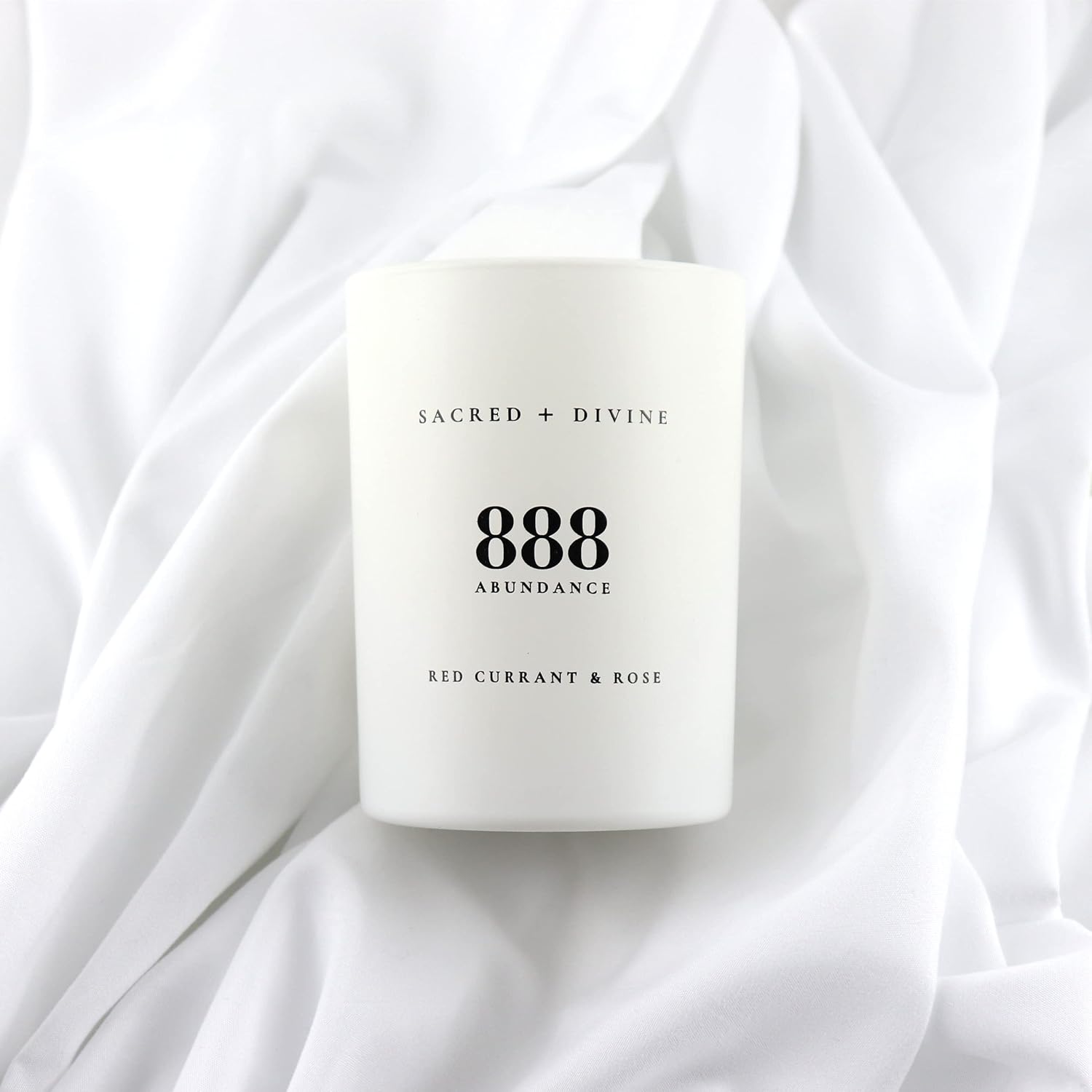 888 "Abundance Scented Intention Candle, Red Currant and Rose, Angel Number Manifestation Candle, Soy Coconut Aromatherapy Candle with 80 Hour Burn Time - Image 5