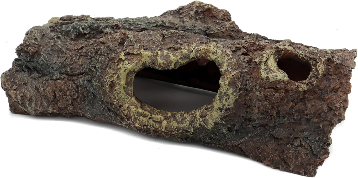 JIHAQUA Reptile Bark Terrarium Decor – Lizard, Snake & Reptile Hide, Spider Cave