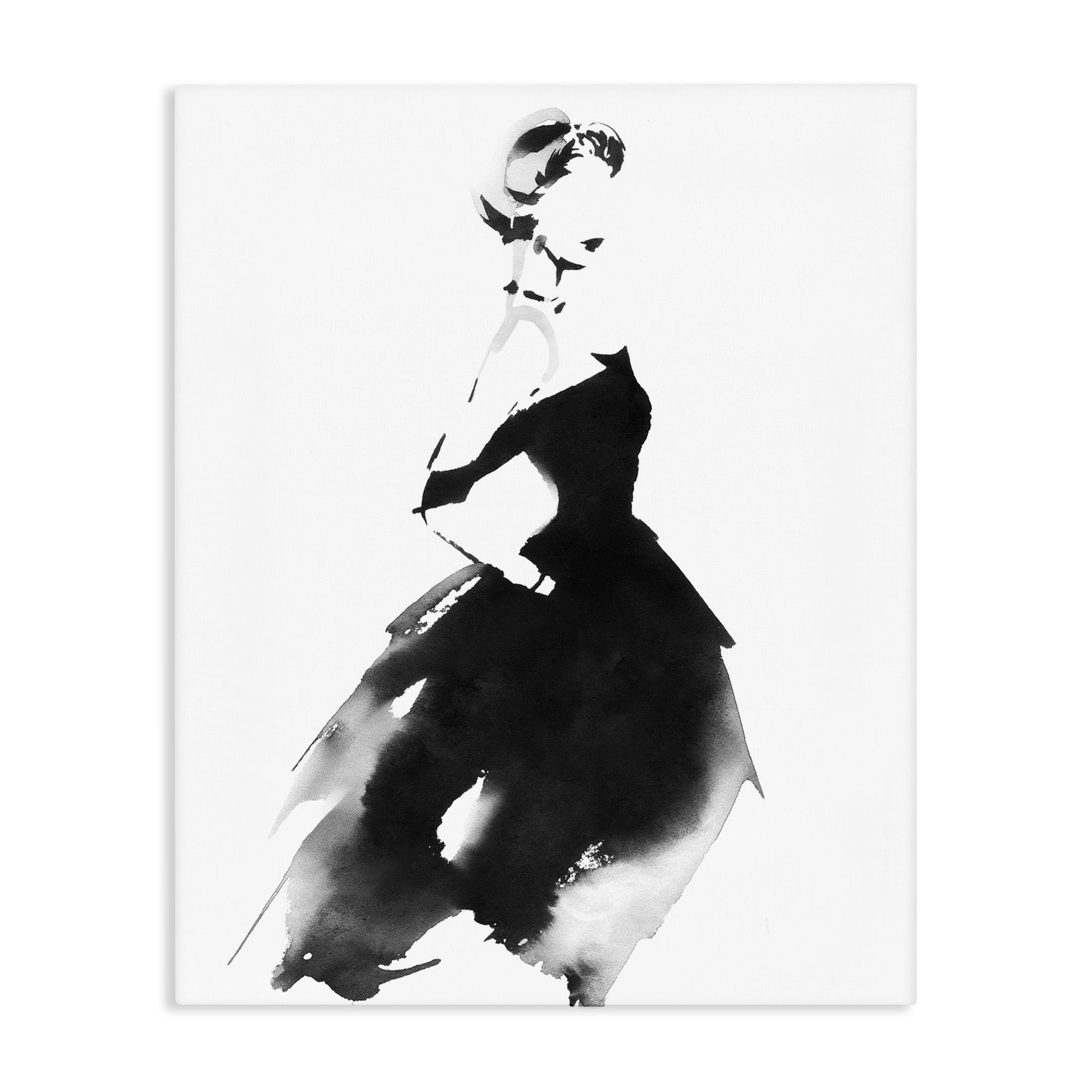 Shadow Waltz Silhouette Love, 24 x 30 Inch Canvas Wall Art