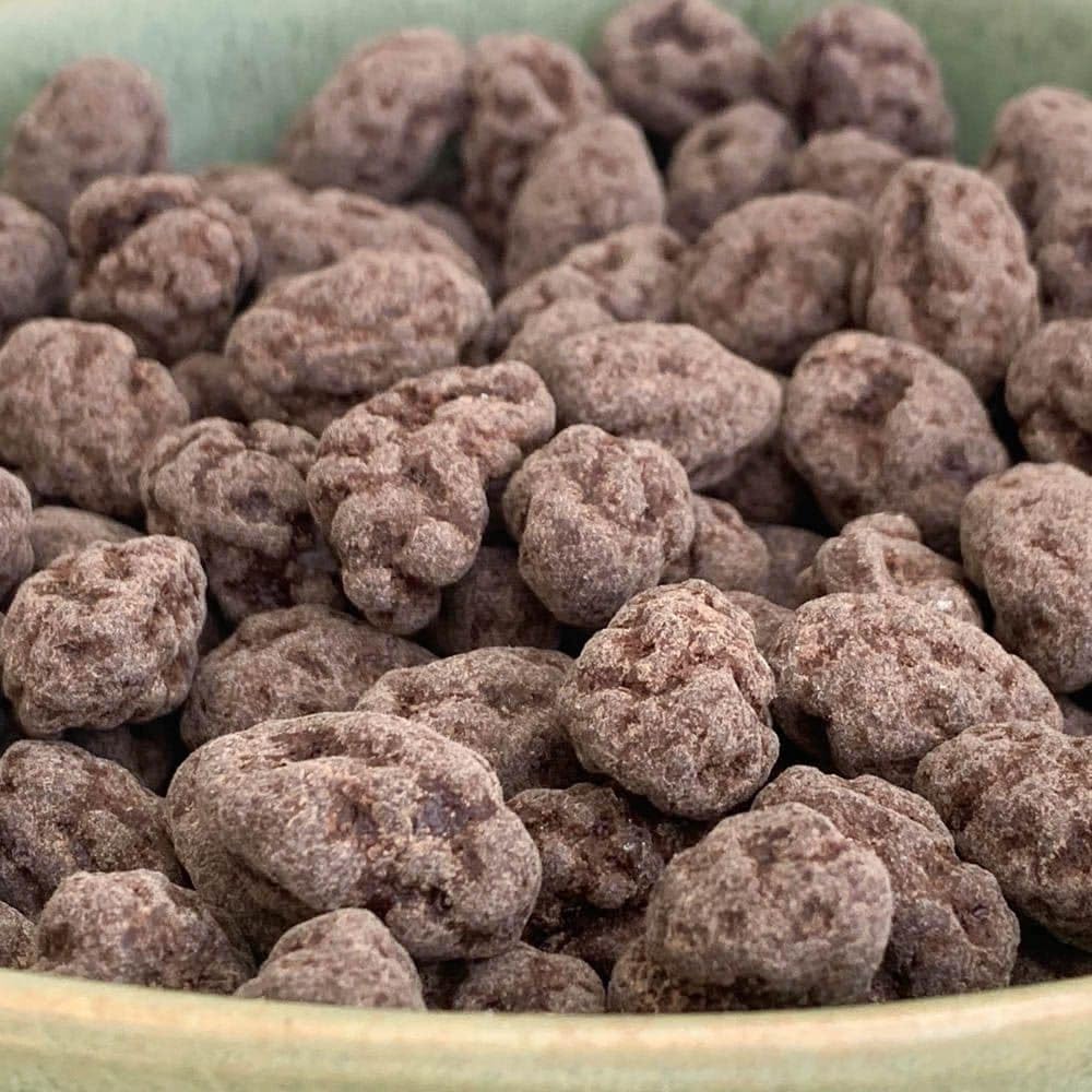 NULTHY 500g - Pistacho Sin Cáscara Bañado en Chocolate Negro, Chocolate Belga, Frutos Secos Gourmet, Snack Dulce
