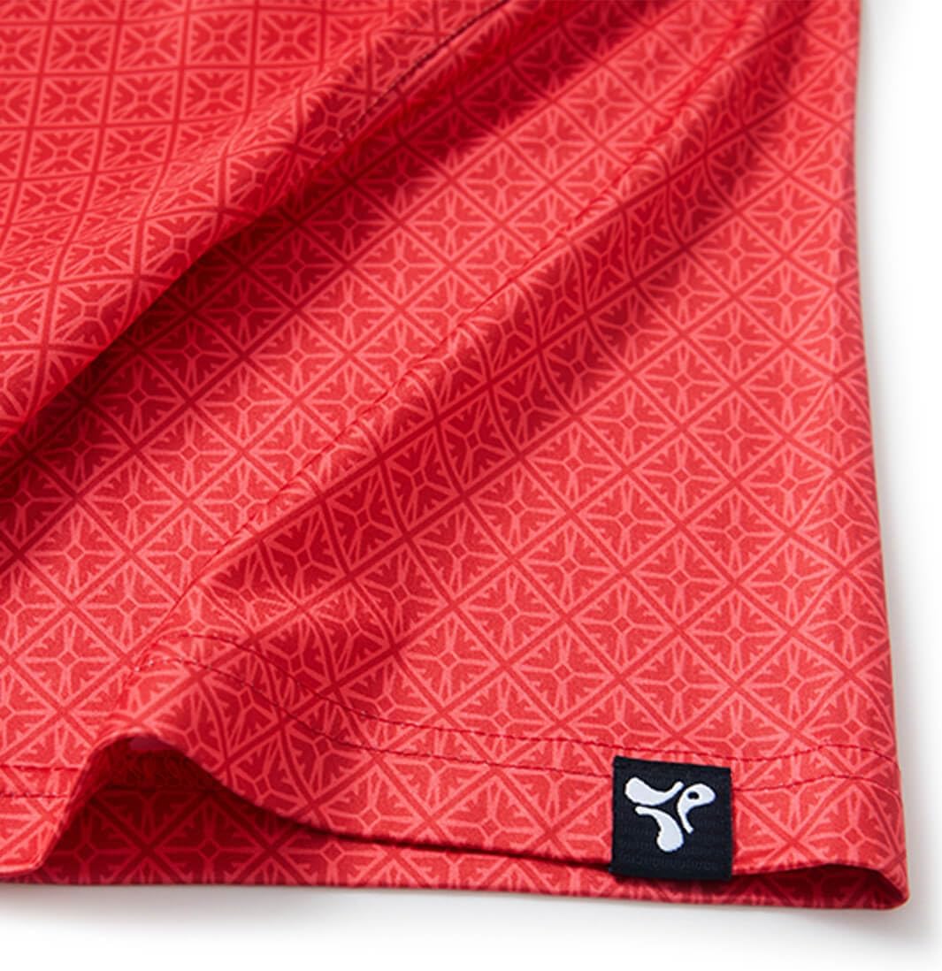 Men' s Golf Shirts Short Sleeve Print Performance Moisture Wicking Dry Fit Golf Polo Shirts for Men