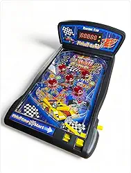 Mini Fliperama Pinball Racing Car, Jogo Eletrônico com Display Digital, Tema Corrida