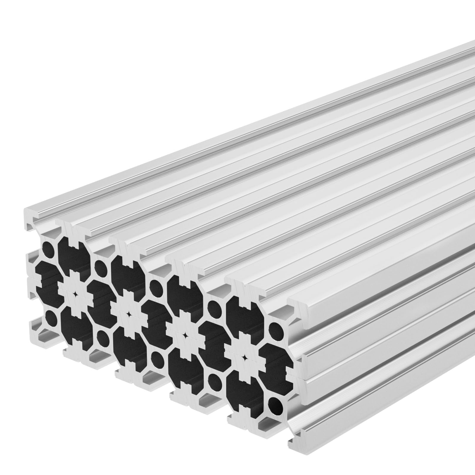 GASHER 10PCS Aluminum Extrusion Black 300mm T Slot 2020 Aluminum Profile Extrusion Linear Rail Extrusion European Standard, for 3D Printer Parts and CNC Machine (11.8") — Amazon image 9