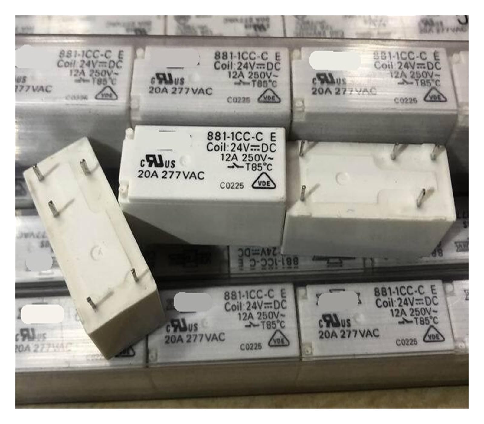 Yzwrwrmktb One Color 1Pc 881-1Cc-C 24Vdc (115F-1C-5P-24V-20A) Relay 5Pins