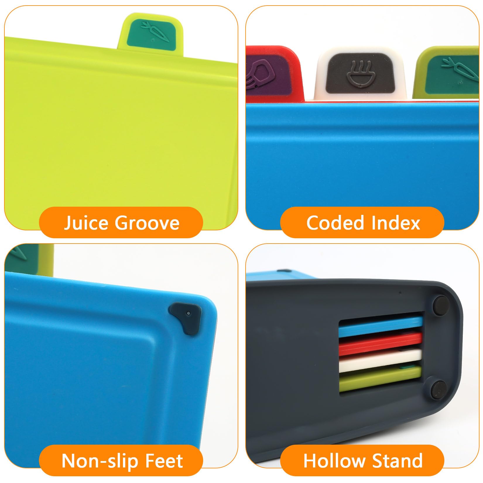 Tagliere Flessibile con scanalature per il succo, Tagliere in TPU
