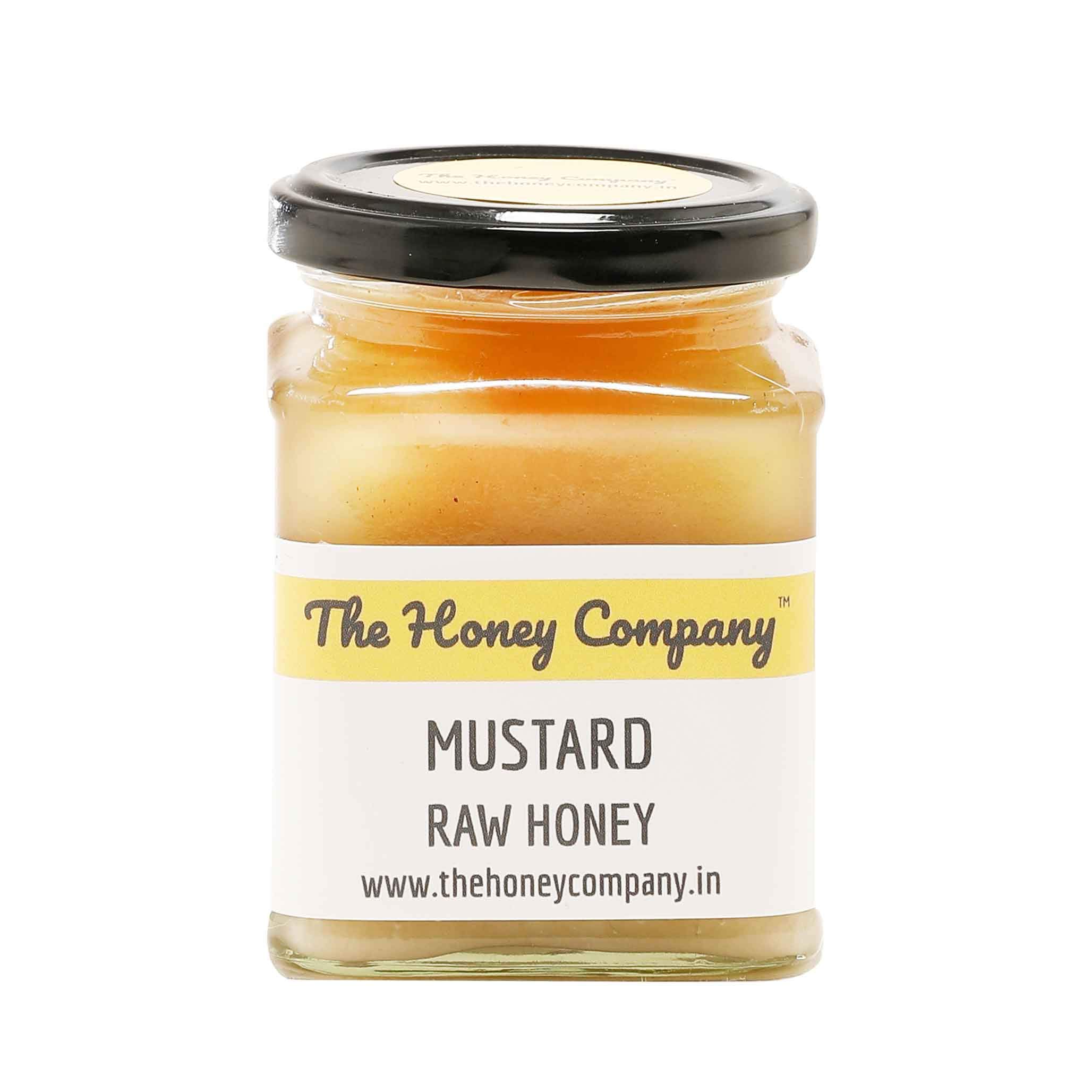The Honey Company Mustard (Sarson) Raw Honey 350g – 100% Pure, Crystallised, Unprocessed, Unheated, Unblended Nectar from Mustard Flowers, Monofloral Honey, No Additives of any Kind-image-32