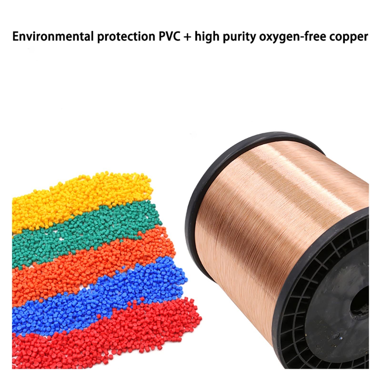 10M Rojo Negro 2 Pines Cable eléctrico 22 20 18 16 14 12 AWG PVC Aislado Cobre Desnudo UL2468 líneas de alimentación Cables LED Leisurely (Size : 10M, Color : 18AWG)
