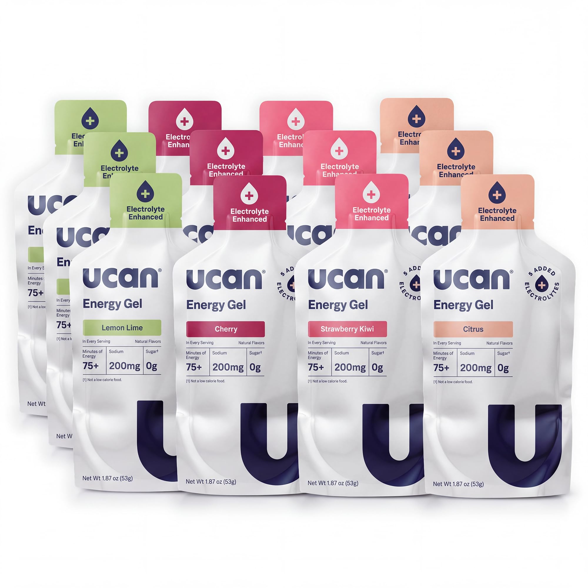 UCAN Energy Gel + Electrolytes | Strawberry Kiwi | Sugar Free | 12 Pack — Amazon image 10
