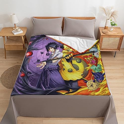 Miniatura 6 de NAR.uto - Manta de anime, manta ligera de franela de forro polar, manta de viaje para cama, sofá, viajes, niños, adolescentes, regalo de 40 x 50