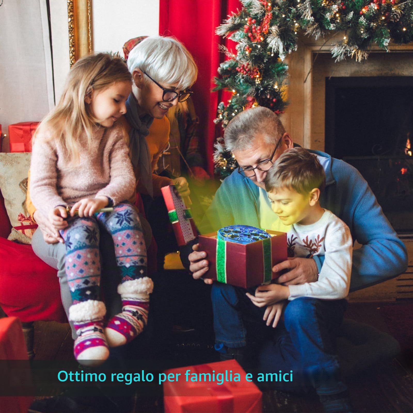 semai Mini Drone UFO palla volante, giocattolo volante, controllato a mano, rotante a 360° con effetto hover, con luce LED, regali per interni ed esterni, per bambini, ragazzi, ragazze, 6, 7, 8, 9, 10