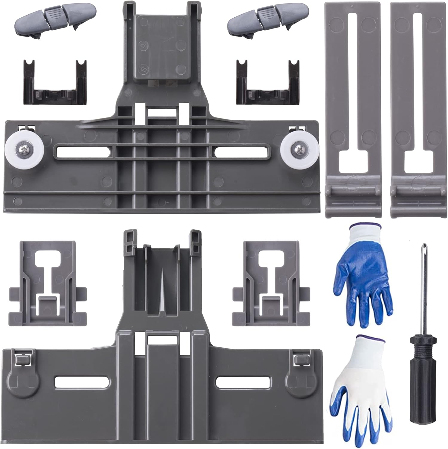 Gashwer Upgraded W10350375 Dishwasher Top Rack Adjuster &W10195839 Rack Adjuster