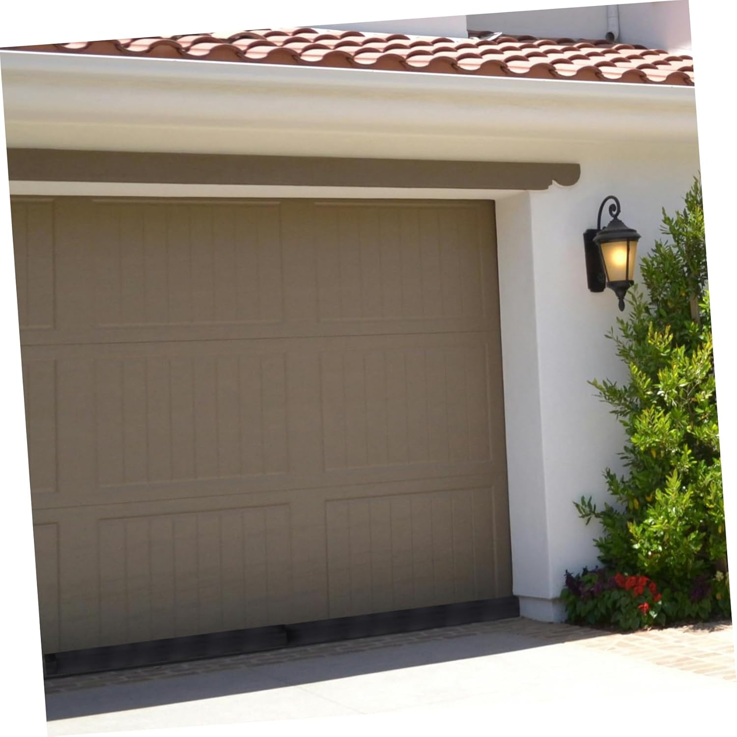 jojofuny Garage Door Bottom Seal Strip Weatherproof Insulation Shape Garage Door Weather Stripping Easy Installation for Optimal