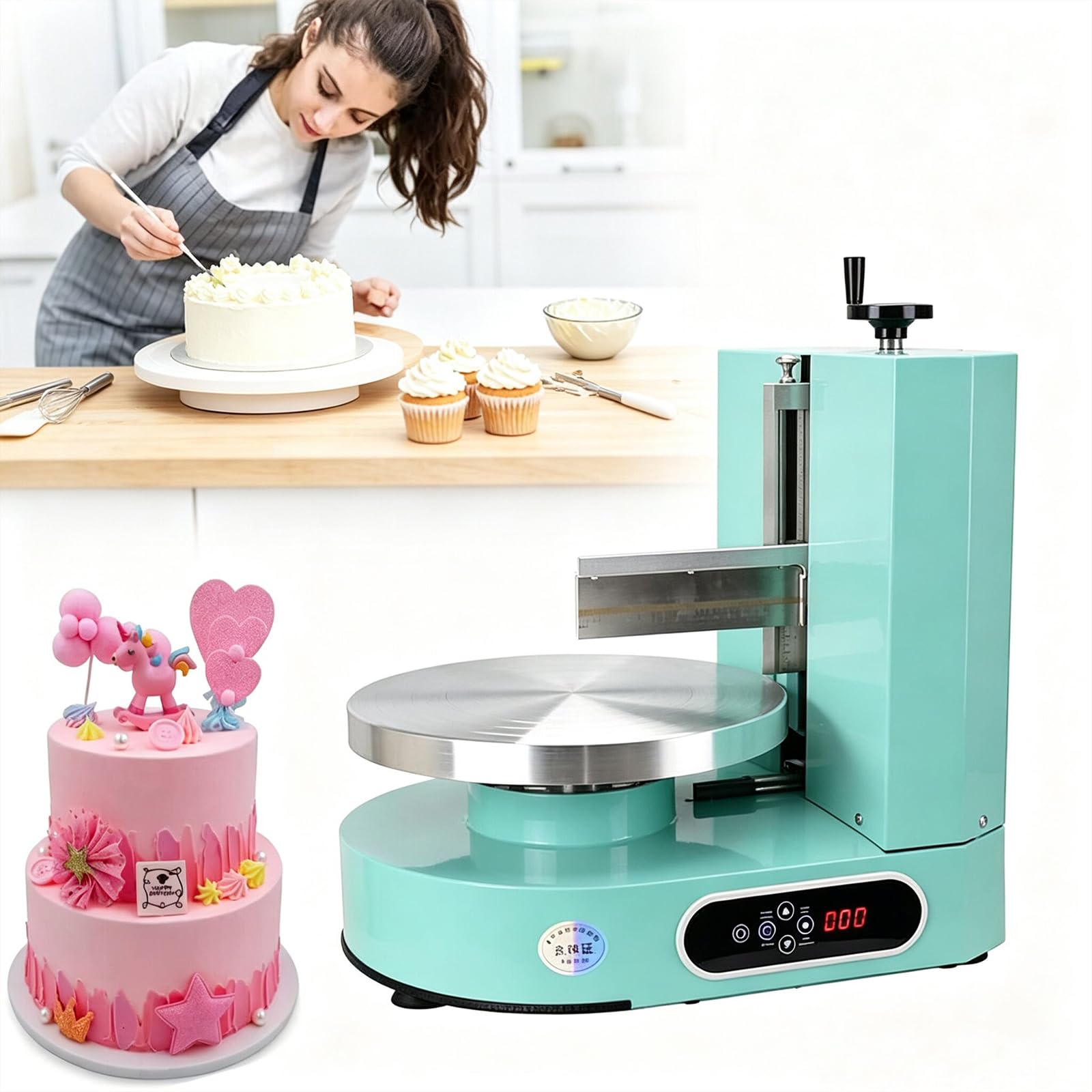 Máquina Automática Formación Hielo para Tartas Cumpleaños