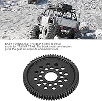 Vista 3 de Engranaje de RC, desgaste de acero 68T de alta velocidad de control remoto de coche de engranaje de recambio para engranaje de acero TT‑02, #611