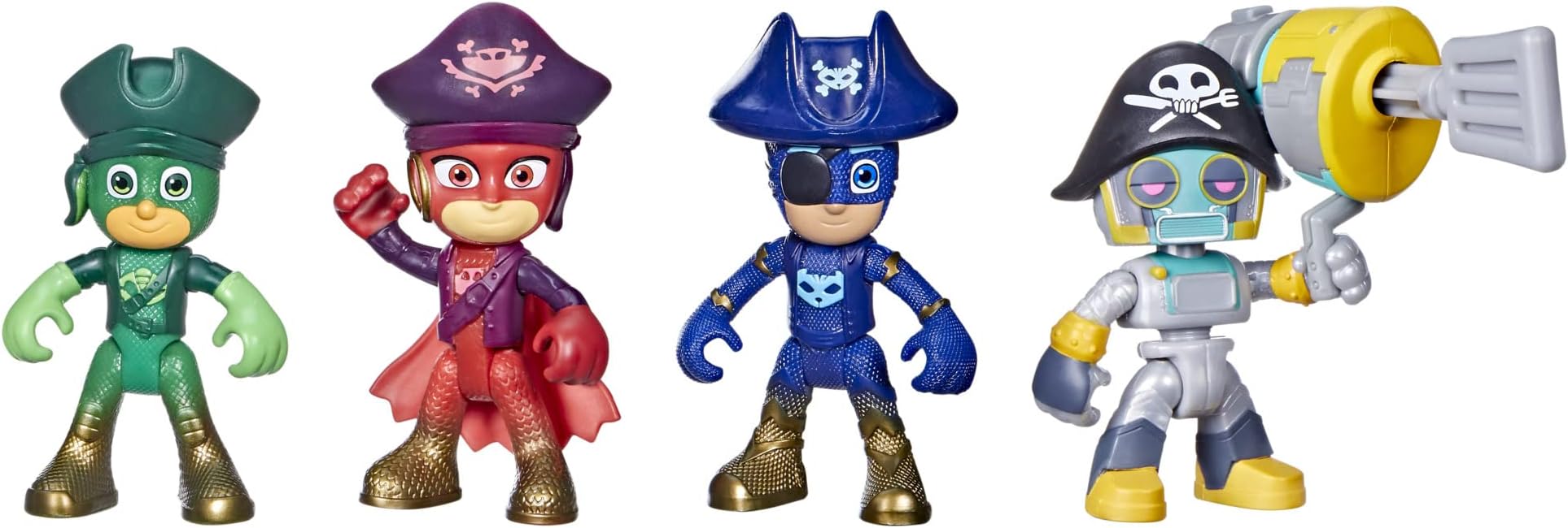 Ahoy Heroes Action Figure Set, Preschool Toy for Kids Ages 3 and Up, Includes 4 Action Figures and 1 Accessory