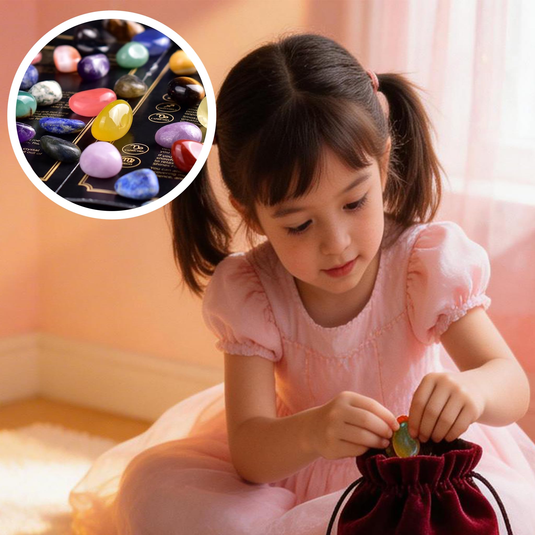 400 g kamienie dla dzieci, Tumbled Stones 11-25 mm półszlachetne mieszanka do poszukiwania skarbów, urodzin, dekoracji i zestawów kamieni szlachetnych