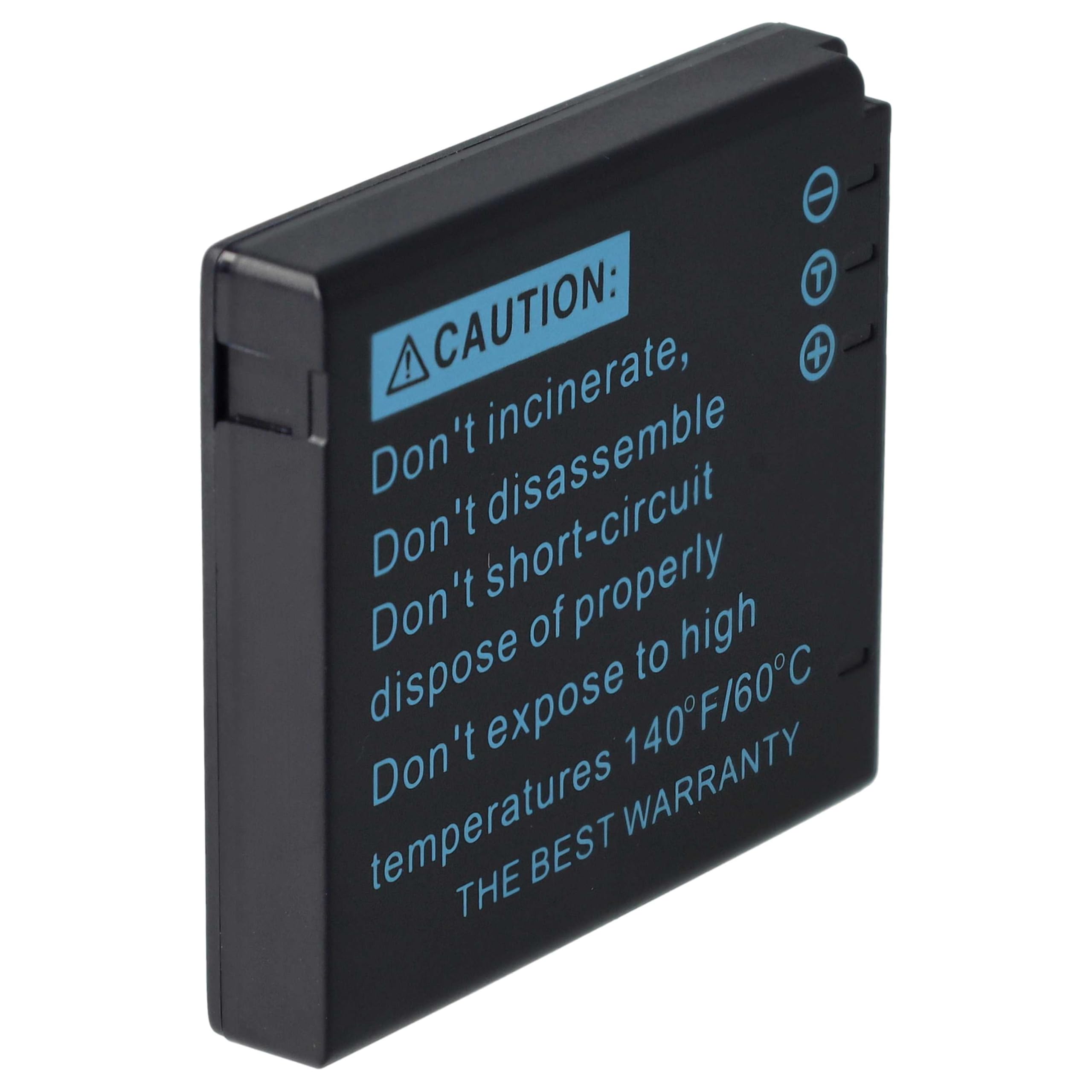 vhbw 1x Akku Ersatz für Ricoh DB-70 für Kamera (600 mAh, 3,6 V, Li-Ion