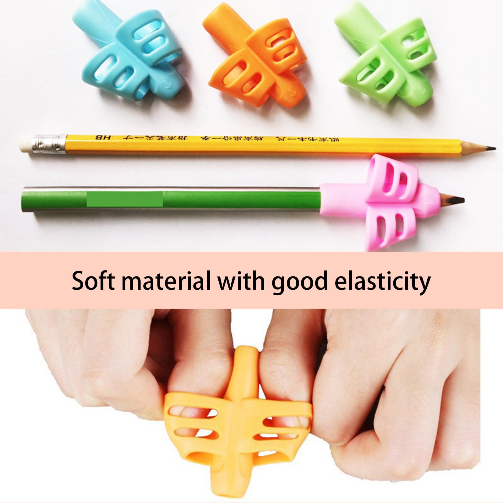 10 PCS Children Pencil Holder,Grip Pencils School Supplies Ergonomic Training Pen Grip Writing Tool for Toddlers,Preschoolers,Children - Image 4