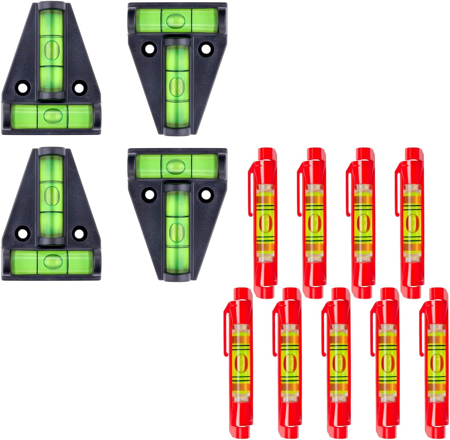 4PCS RV T Level Bubble Levels Cross Check Bubble Two ways Multipurpose