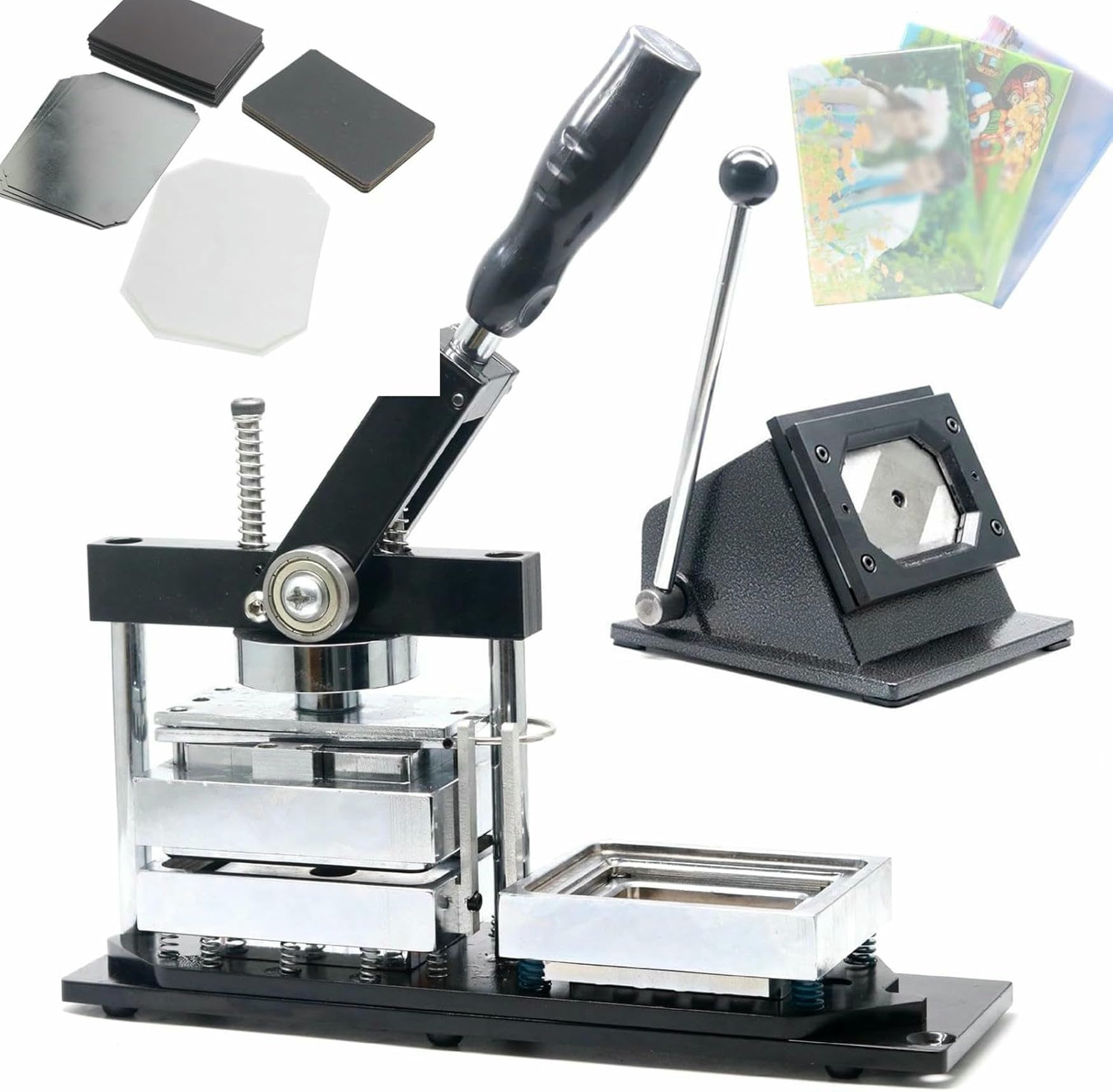 JKJZSALJ Badge Maker Machine,Professional Metal Badge Making Machine-Rectangle Magnet Making Kit-Photo Badge Button Gift Team Badge For Sports Events And Campaigns,80 * 53Mm,80 * 53Mm,80 * 53mm