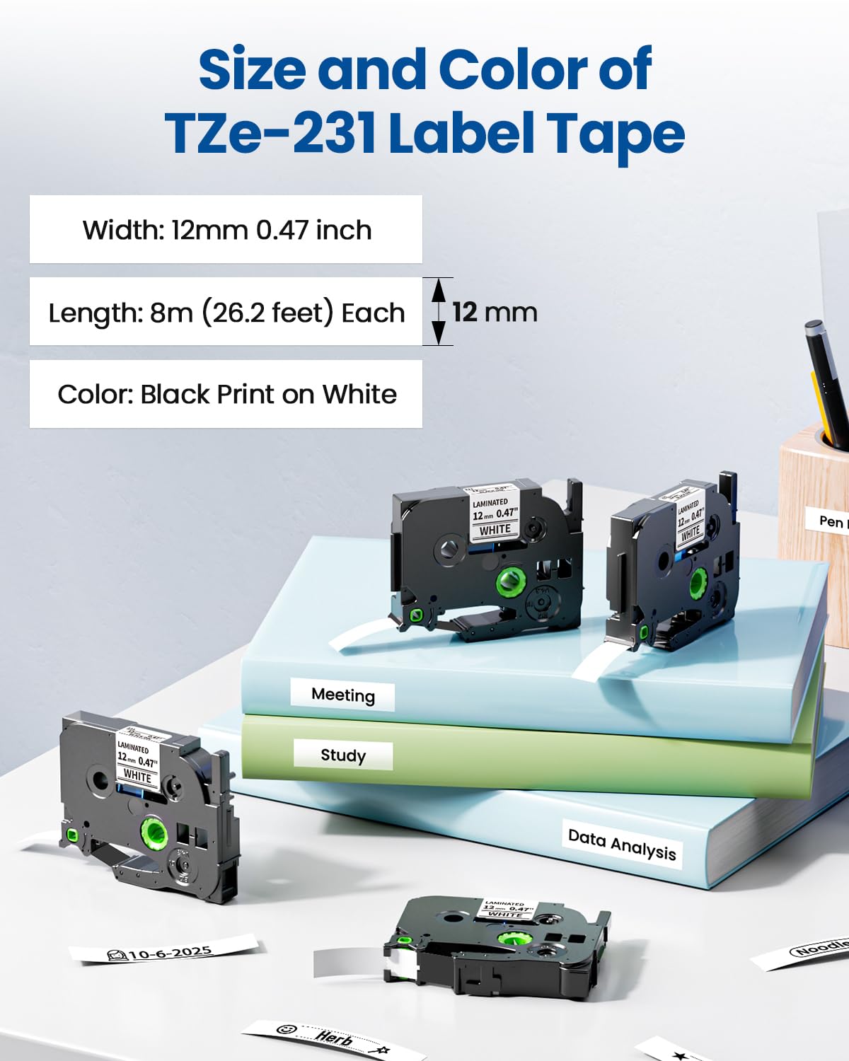 Brother P-Touch Compatible TZe-231 Tape Brother P-Touch Compatible ...