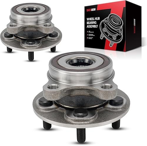 Miniatura 72 de Conjunto de cojinetes de buje de rueda delantera Torchbeam 513347 para Mazda CX-5 2013-2022, 2014-2021 Mazda 6 Rodamiento de rueda de 5 lengüetas