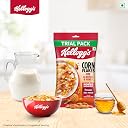 Kellogg's Corn Flakes Real Almond Honey | Breakfast Cereals | High in Vitamin B1, B2, B3, B6 & C| High in Iron | Naturally Cholesterol Free | 168gm/170gm/180gm (weight may vary) gallery image