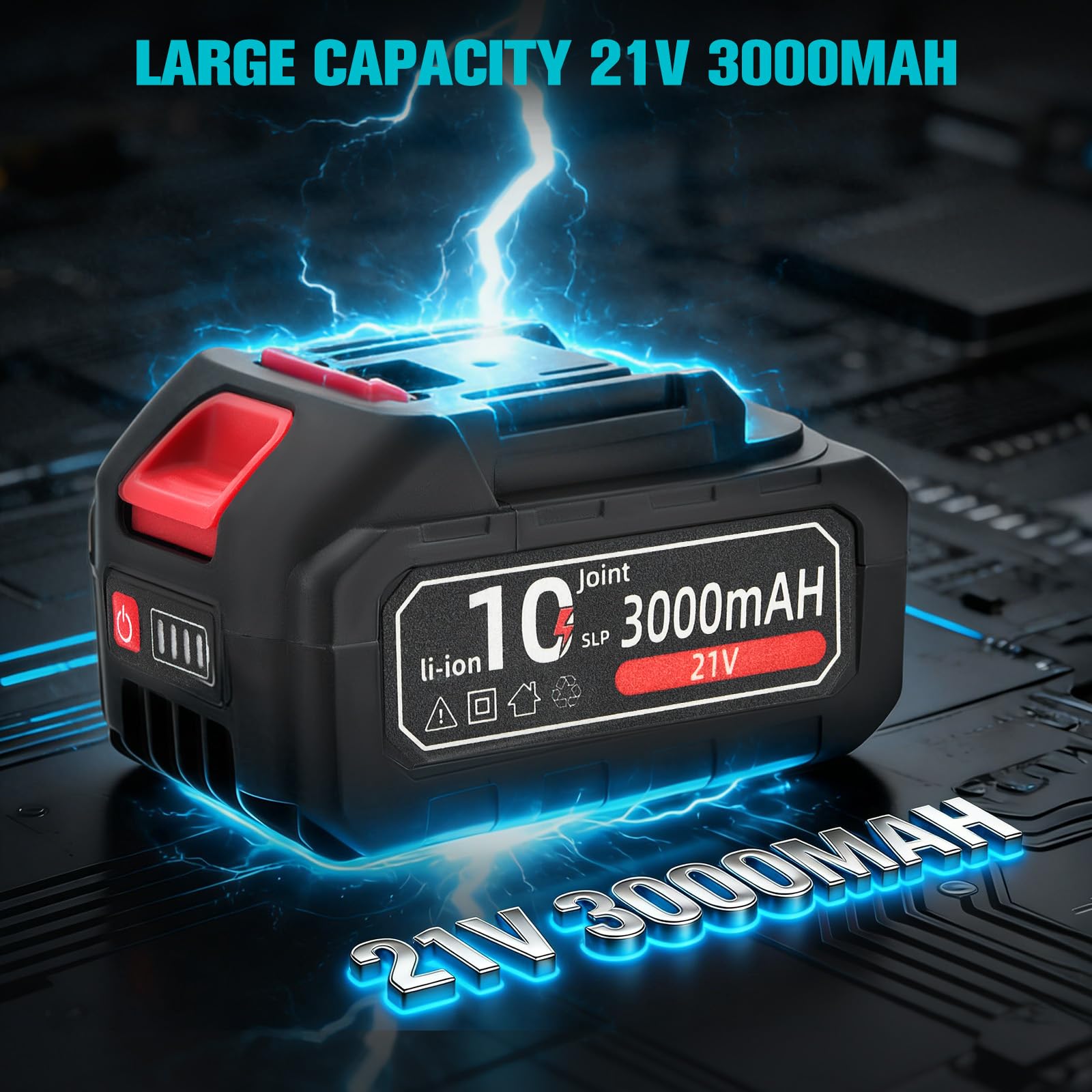 Pistola sparachiodi-spillatrice a batteria 3000mAh, profondità regolabile. Doppia funzione chiodatura, graffettatura. Sparo singolo o continuo. Ideale per legno, mobili e assemblaggi.
