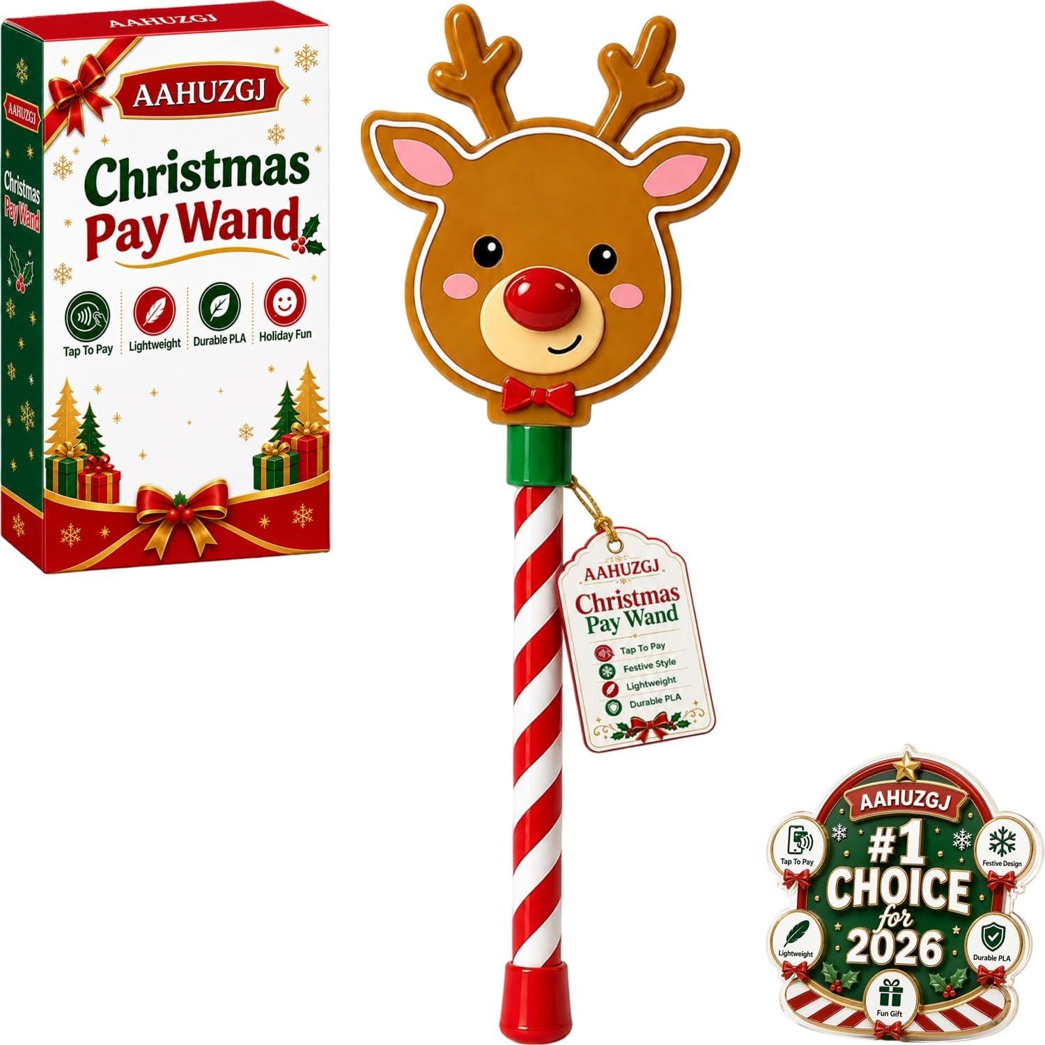 Jolly Tap Wand Credit Card Contactless Payment Magic Holder Christmas Santa
