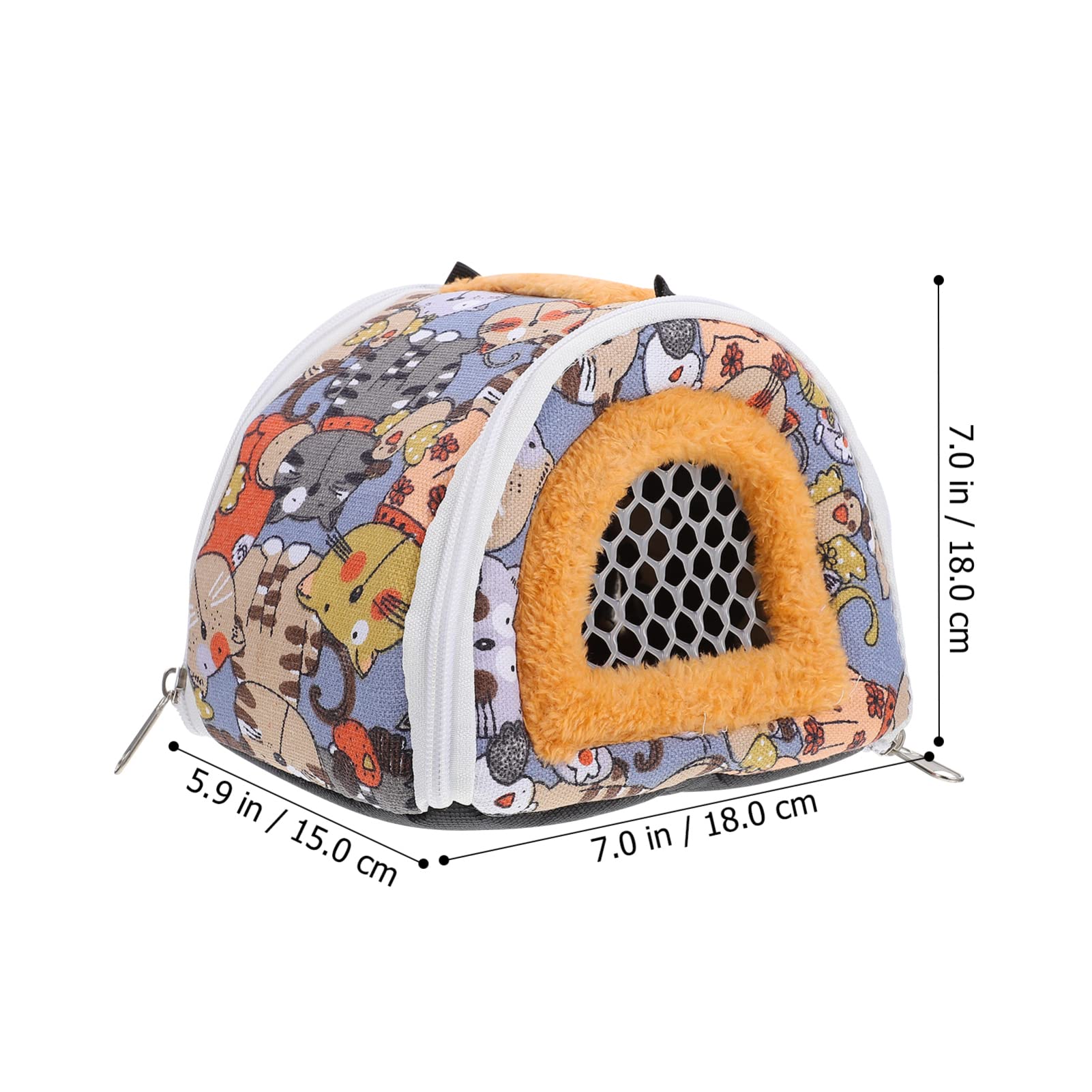Mikikit 1Pc Outdoor Pet Carrier Bag for Animals Portable Hamster Travel Bag Convenient Animal Backpack for Guinea Pig Hedgehog Chinchilla Squirrel for Walks and Travel