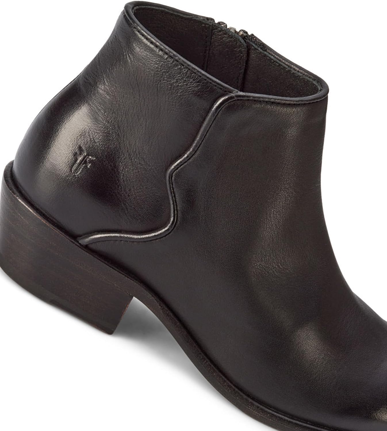 Frye Carson Piping Booties for Women Made from Soft Full-Grain Leather with Signature Western-Inspired Piping Detail and Supple Leather Lining – 4” Shaft Height