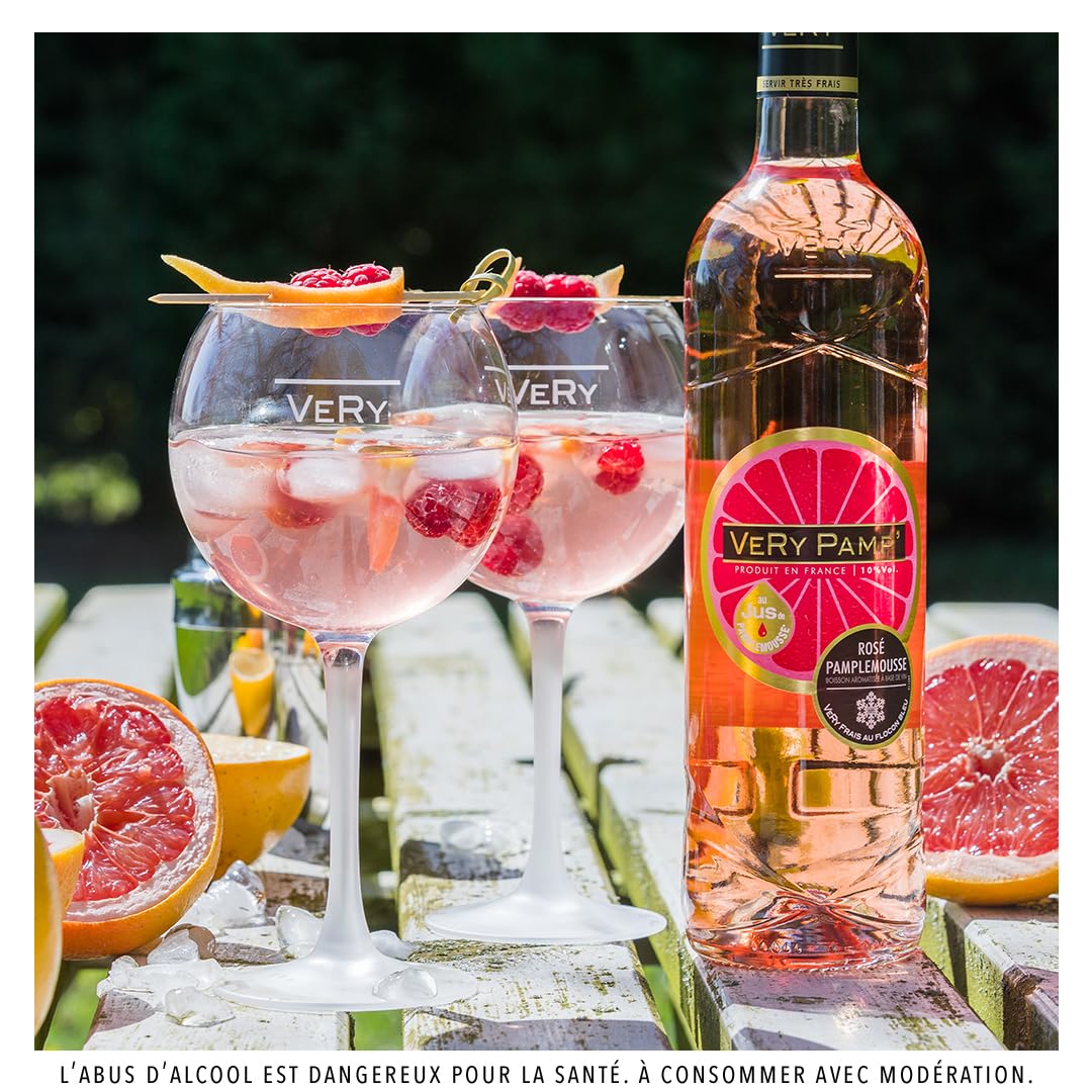 Very Pamp' - Pampelmusewein - Rosé Wein - Aromatisiertes Getränk auf Weinbasis (6 x 0,75L)